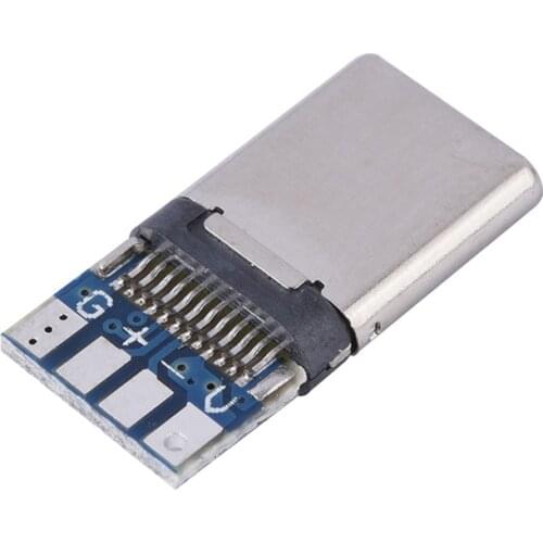 20pcs 10pcs USB 3.1 Connector Type C 12PIN Fast Charging Male Socket Receptacle Adapter To Solder Wire & Cable PCB Board Module