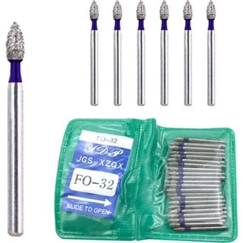 50pcs/Bag Dental Diamond FG High Speed Burs for Polishing Smoothing FO/EX/SI SERIES Teeth whitening tool