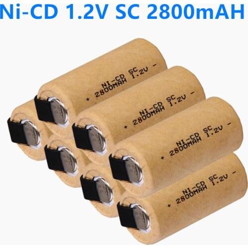 Original electric screwdriver SC, rechargeable battery 1.2 V, 2800 MAH, SC, NiCd, flange, electric tool, battery