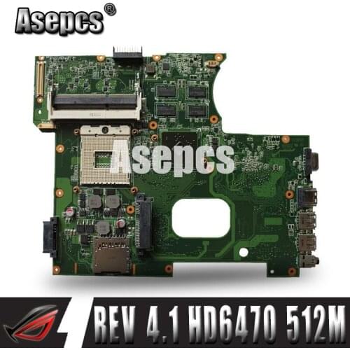 Asepcs K42JZ Laptop motherboard DDR3 For Asus A40J K42JB K42JY X42J K42JE Laptop Mainboa 100% tested intact REV: 4.1 HD6470 512M