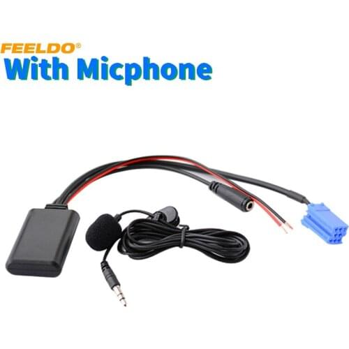 FEELDO Car Audio Bluetooth Receiver Aux-In Adapter For Volkswagen Audi Lambo Lotus L3 Stereo Radio Module Bluetooth AUX Cable