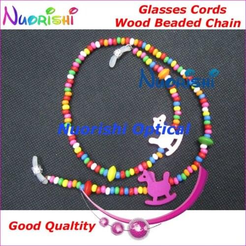 Free shipping L820 Kids Children Color Beaded eyeglass sunglasses glasses spectacle chain strap cords holder
