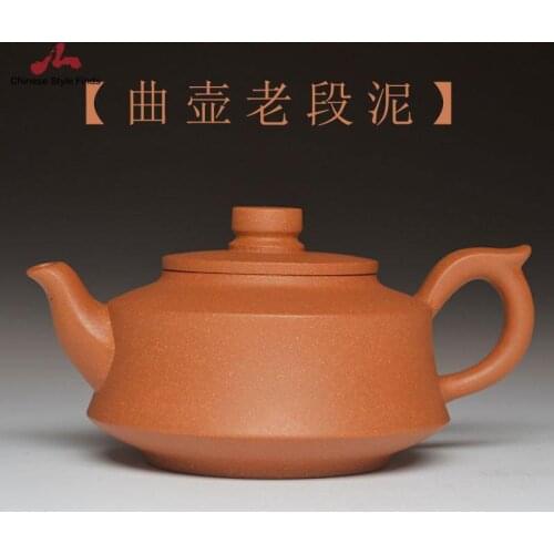 Handmade Yixing Teapot 350cc Purple Clay Zisha Pot Duan Clay Qu Tea Pot