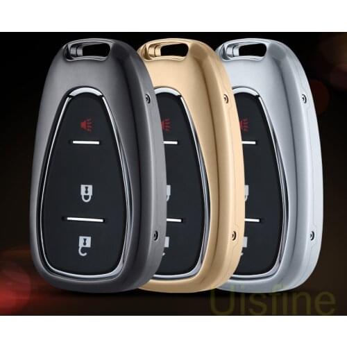Car Key Cover Zinc Alloy+Leather Case Bag Keychain Skin Set Car accessories For Chevrolet Equinox 2017 2018 2019