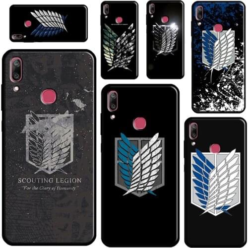 Attack on titan Shingeki no Kyojin For Huawei Y9 2019 Y3 II Y5 2017 Y6 Y7 Prime 2018 Nova 2Z 2 3 i 5T Y7A Y6P Y5P 2020 Case