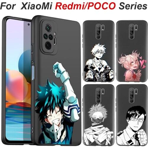 My Hero Academia Katsuki Phone Case for Xiaomi Redmi Note 10 Pro 9 9C 9A Note 9 Pro for POCO M3 Pro X3 Pro F3 Soft Black Covers