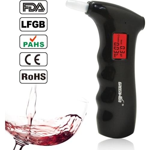 2019 hot sale 65S Alcohol Digital Breathalyzer Tester Body Alcoholicity Meter Alcohol Detection