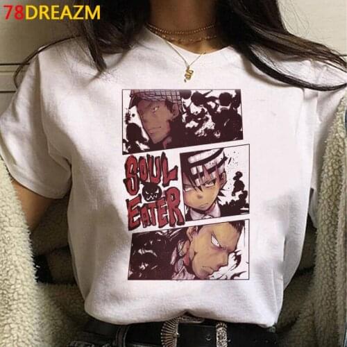Soul Eater t shirt tshirt male couple streetwear vintage harajuku aesthetic tshirt