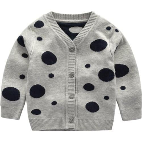 0-12m new boys and girls cotton thread sweater single-breasted cardigan spring and autumn coat