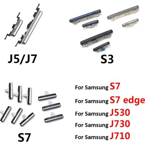 Power Button+Volume Side Button For Samsung S3 S7 Edge J5 J7 2016 J510 J710 / J5 J7 2018 J730 J530 Parts