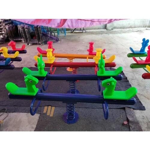 Outdoor balance seesaw children seesaw garden toy seesaw chair kids seesaw playground seat baby seesaw childrens horse Q36