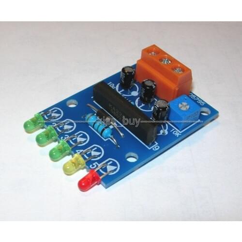 5 LED VU Meter Driver Module Audio Level Indicator / Power Meter Board Level Indicating 5-12V dc