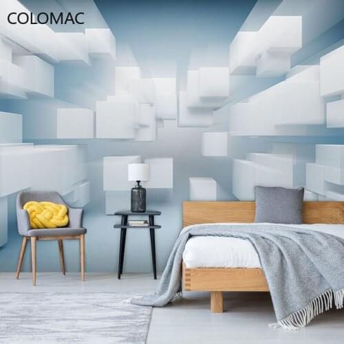 Colomac Custom 3d Concave-convex Geometric Wallpaper Creative Clothing Store Background Mural Wall Decoration Drop Shopping