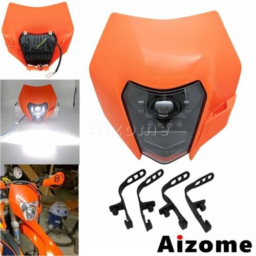 12V Motorcycle Headlight Headlamp LED Headlight Assembly For 2019 2020 EXC XCF SX F SMR Enduro Dirt Bike Motocross Supermoto