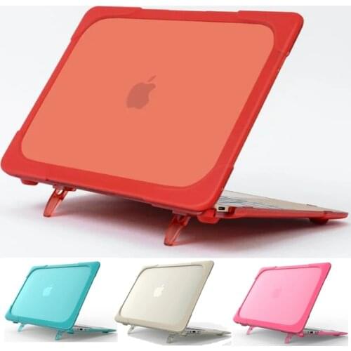 Full Protective PVC Coque for Macbook Air 13 2018 2019 A1932 Laptop Case Shockproof Holder Stand for Mac book Air 13 2018 Cover