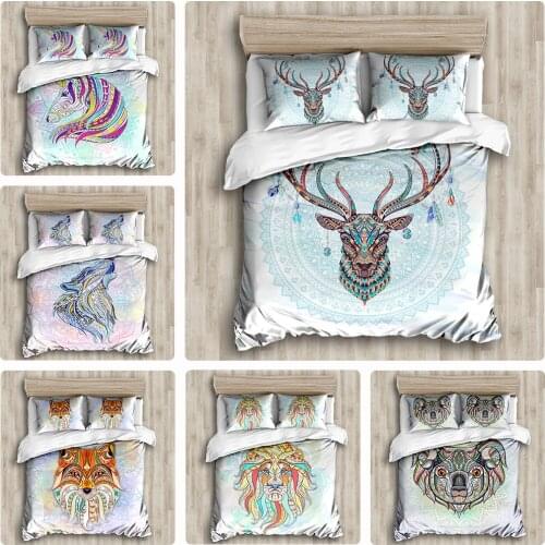 Bohemian 3d Bedding Sets Mandala Duvet Cover Set Winter Bedsheet Pillowcase Queen King Size Bedlinen