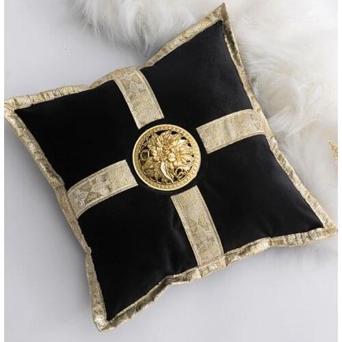 Luxury Middle East Ceramic Incense Burner Pillow Censer Holder Creative Golden Cushion Tea House Yoga Accessories Home Decor