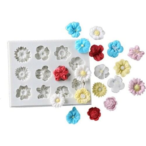 Daisy Flowers Silicone Mold Cake Chocolate Mould Wedding Cake Decorating Tools Fondant Sugar Craft Cake Mold Kitchen Tool New