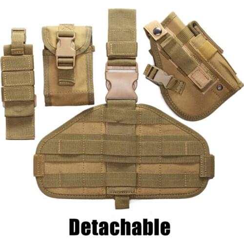 Tactical Drop Leg Gun Holster for Glock Beretta Usp Airsoft Pistol Gun 600D Bag Holster Case Adjustable Universal sheath
