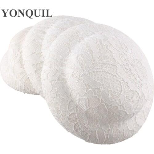 17 CM Size Fascinator Bases Elegant Women Sinamay Lace Headpiece Wedding Ladies DIY Hair Accessories For Women Ladies Headpiece