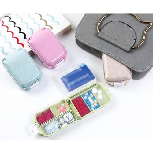 1PCS 7 Squares Weekly 7 Days Tablet Pill Box Holder Medicine Storage Organizer Container Case