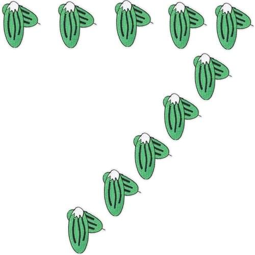 10PCS Sew Vegetables Melon Embroidery Patch for T-shirts Clothing Patches Transfer Applique Stripe Stitch Patch deal with Attire
