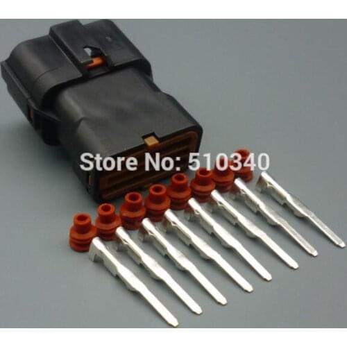 100set 8pin 2mm male Plastic parts replacement parts Automotive Connectors