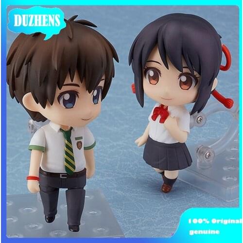 100% Original: Anime Your Name Tachibana Taki Miyamizu Mitsuha Q version figma Action Figure Anime Figure Model Toy Doll Gift