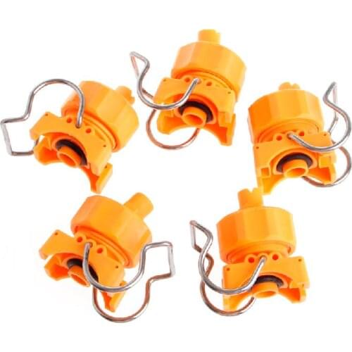 3/4" Adjustable Ball Flat Fan Full Cone Clamp Clip Nozzle Watering Irrigation
