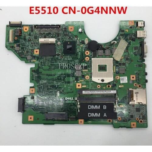 Free shipping For Latitude E5510 Laptop Motherboard CN-0G4NNW 0G4NNW G4NNW working well