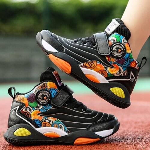 Kids Boys Basketball Shoes High Quality Soft Sole Sports Shoes for Children Casual Sneakers Unisex Girls Basket Trainer Shoes