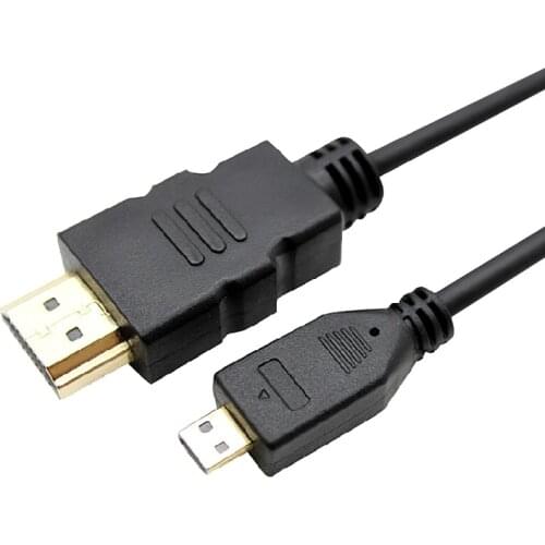 HDMI-compatible to MICRO HDMI-compatible D male for Canon PowerShot G1X Mark II D30 G5 X G5X EOS M6 / 3D / V1.4 / 4K 3840 x 2160