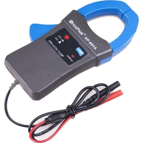 Holdpeak HP-605A Clamp Adapter 600A AC/DC Current Power LED 45mm Jaw Ampermetr Digital caliber Clamp Multimeter for HP-770HC