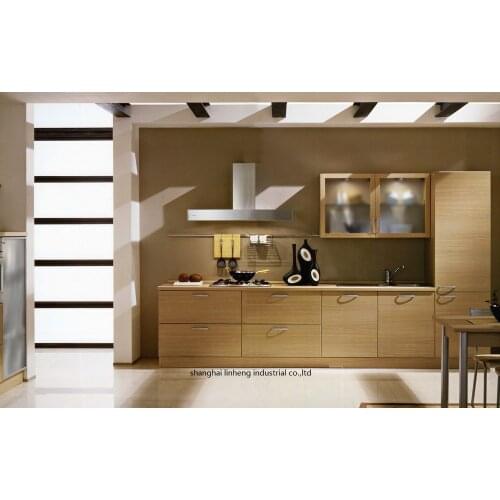 Melamine/mfc kitchen cabinets(LH-ME063)