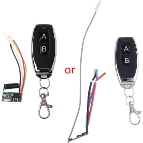 Minireceptor inalámbrico con botón de Control remoto, 3,6 V, 12V, 24V, 433MHz, módulo controlador transmisor, 1 Juego