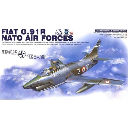 Meng Model 1/72 DS-004s Fiat G.91R Light Fighter Nato Air Forces