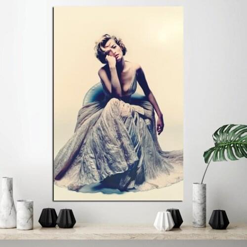 Wall Art Canvas Painting Poster Sofa Sexy Long Skirt Girl Modular Pictures HD Wallpaper For Living Room Home Decoration Printing