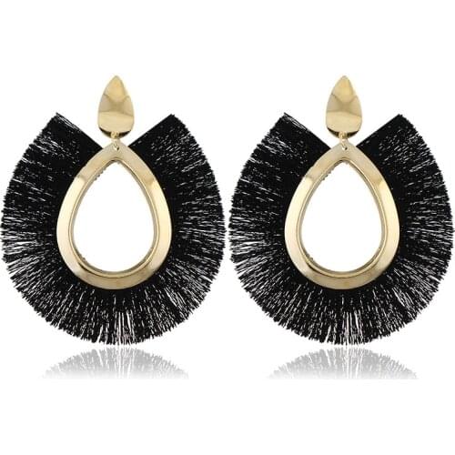 2020 NEW Tassel Earrings for Women Big Fringe Earings Fashion Jewelry Holiday Female Summer Style Bohemian Hanging Drop Earrings