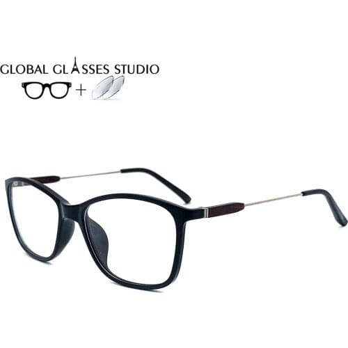Acetate Optical Glasses Frame Men Myopia Prescription Lens 1.56 Index Eyeglasses Men Women Ultralight Spectacles Eyewear 9019