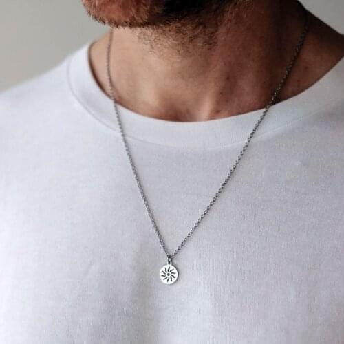 Cool Stuff Male Stainless Steel Pendants Necklace Indie Neck Chain For Men Grunge Long Necklaces Man Jewelry 2021 Kpop Aesthetic