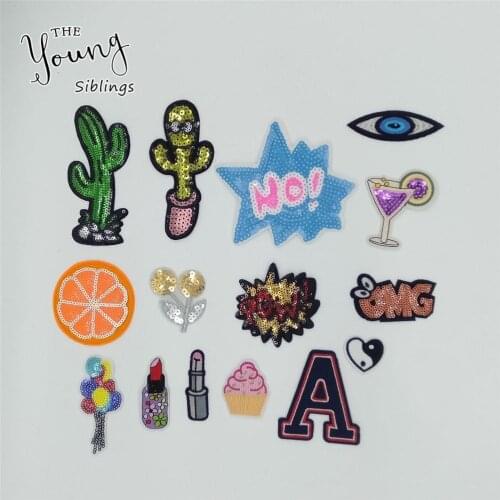 Fashion Pattern Hot melt Adhesive Applique Embroidery Patches Stripes DIY Decoration Badges Accessory patch 1pcs sell C885