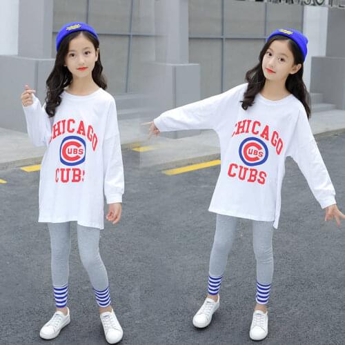 Teens Big Girls Clothing Sets Spring Autumn Outfits Long Sleeves Tops Pants Tracksuit 2pcs Set 4-15 Years Spring Kids Clothes