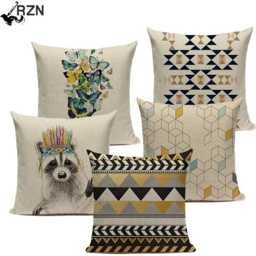 Pop geometry cushion decorative cushion covers Monkey Horse Custom home cushions cushion cover Dropshipping throw pillows