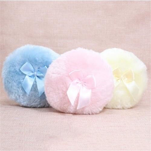 Fluffy Comfortable Perfect Powder Puff Promotes Healthy Skin Double-faced Fluff Design Newborn Supplies