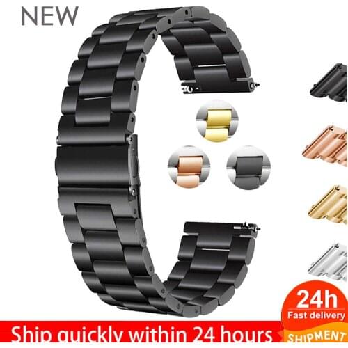 Stainless Steel Watch Band Strap For SAMSUNG Galaxy Watch 42 46mm GEAR S3 Active2 Classic for galaxy watch 3 18mm 22mm 20mm 24mm