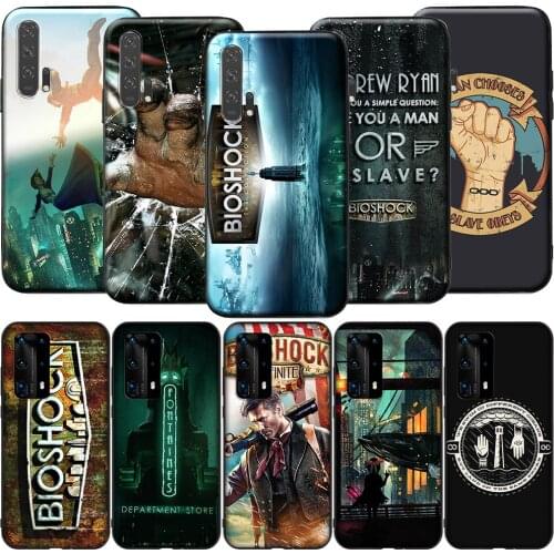 GX37 Bioshock Silicone Case for Huawei P9 P10 P20 P30 P40 Y6 2018 Y7 Y9 Lite Pro Max Prime Mini