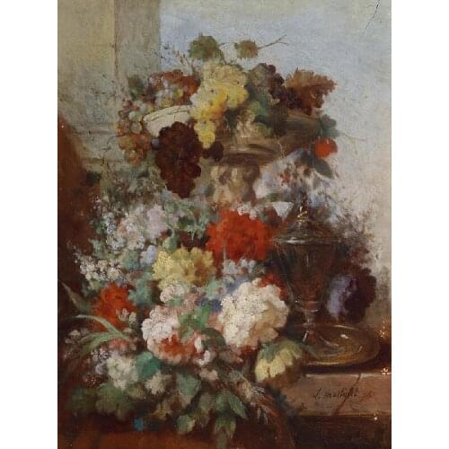 Vintage Abstract impressionist Flowers Canvas Painting Prints beautiful Canvas Wall Art For Living Room Home Decoration