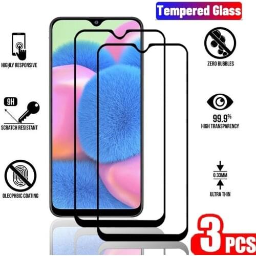3PCS Tempered Glass for Samsung S20 FE A42 A12 A02S A21S Screen Protector Glass for Galaxy S10 Lite Note 10 Lite M51 M31S Film