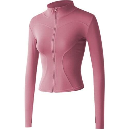 XXL Women Athletic Sport Shirts Slim Fit Long Sleeved Fitness Coat Yoga Crop Tops With Thumb Holes Gym Jacket Workout Sweatshirt