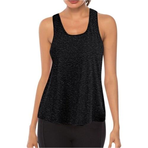Women Workout Tops Tshirt Mesh Racerback Tank Yoga Shirts Gym Clothes Solid Color Tshirt Camisetas Verano Mujer 2021 #G3